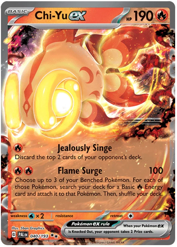 040/193 Chi-Yu EX (Paldea Evolved) Pokémon card (English)
