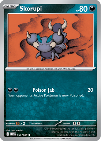 051/088 Skorupi (Perfect Order) Pokémon card (English)