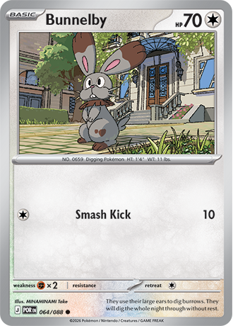 064/088 Bunnelby (Perfect Order) Pokémon card (English)