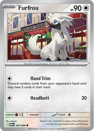 067/088 Furfrou (Perfect Order) Pokémon card (English)