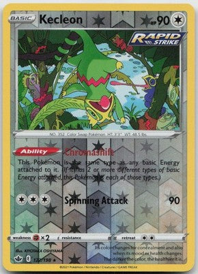 122/198 Kecleon (Rare reverse holo) (Chilling Reign) Pokémon card (English)