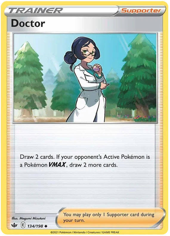 134/198 Doctor (Supporter) (Chilling Reign) Pokémon card (English)