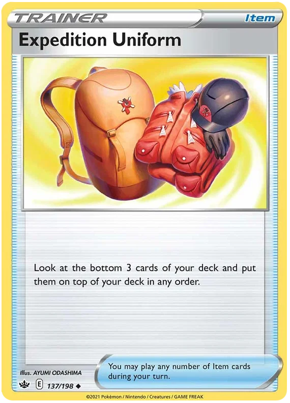 137/198 Expedition Uniform (Item) (Chilling Reign) Pokémon card (English)