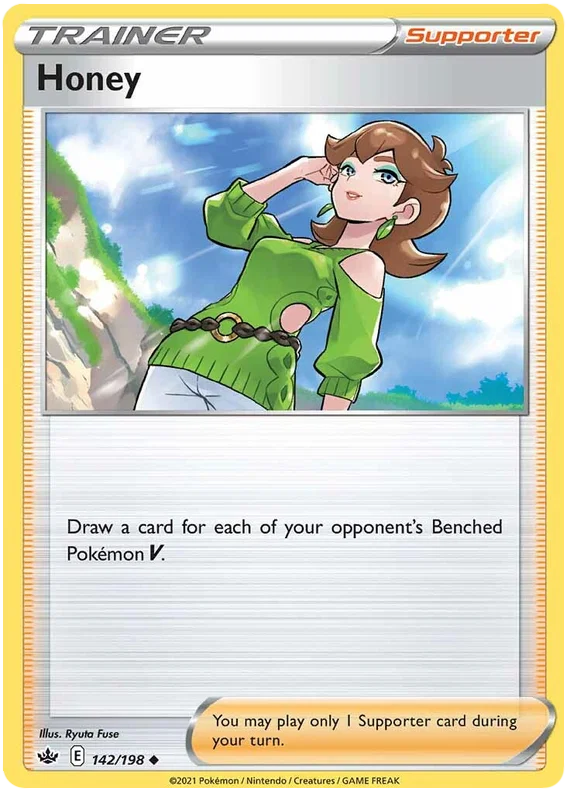 142/198 Honey (Supporter) (Chilling Reign) Pokémon card (English)