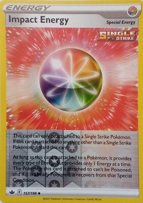 157/198 Impact Energy (Reverse Holo) (Special Energy) (Chilling Reign) Pokémon card (English)
