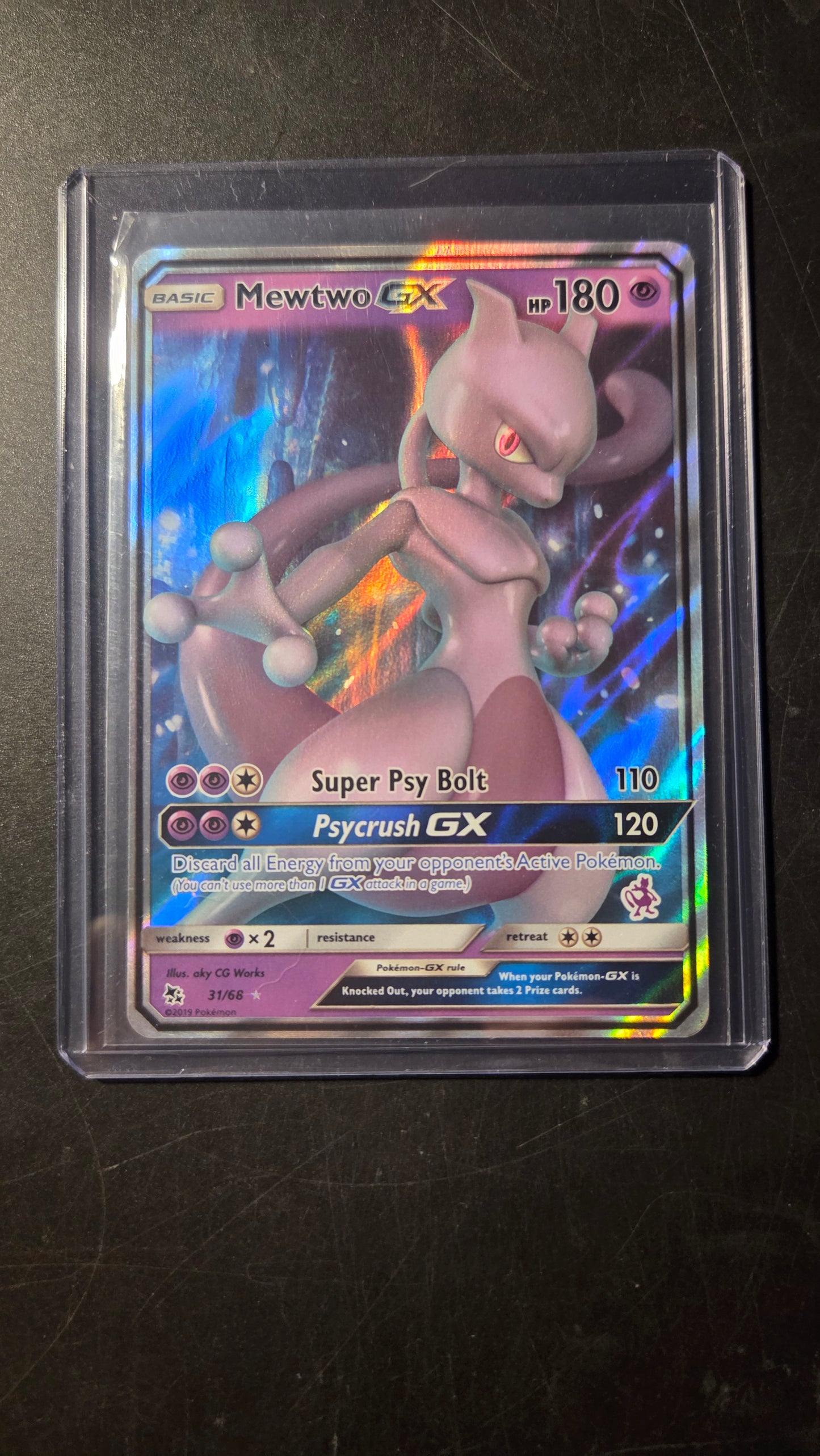 31/68 Mewtwo GX (Hidden Fates) Pokémon card (English)